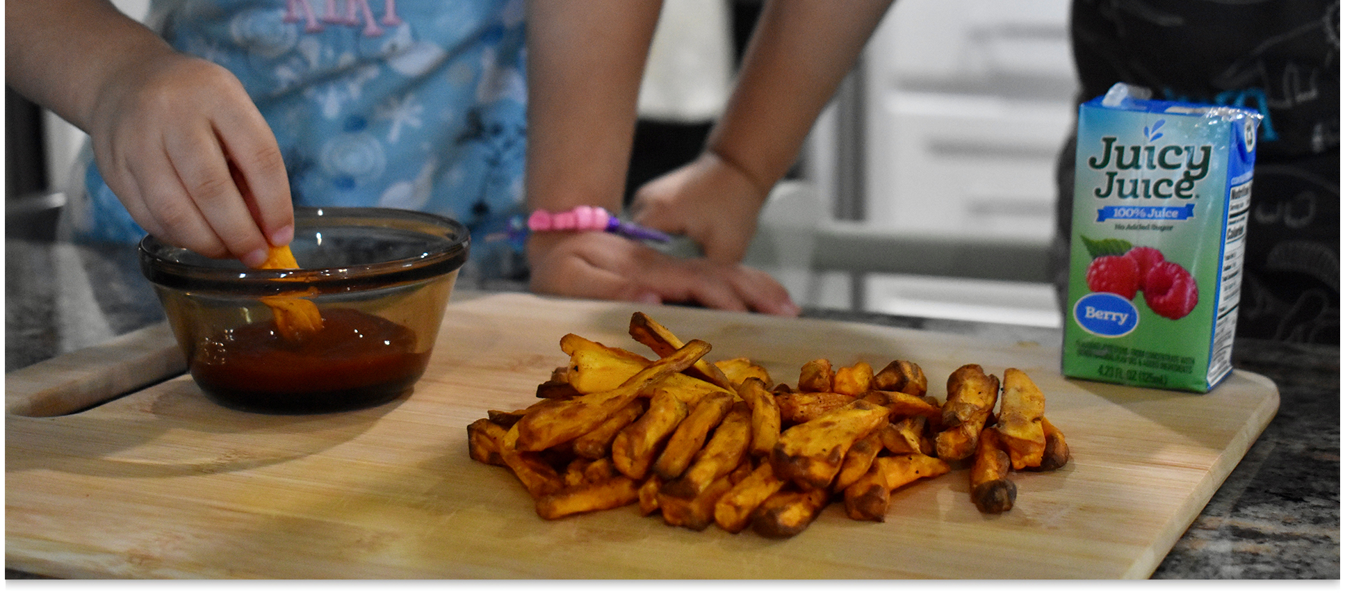 Simple & Air Fried Sweet Potato Fries